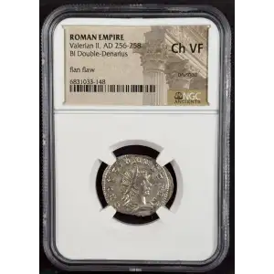 Roman Empire AD 256-258 BI Double-Denarius Valerian II