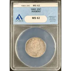 Hawaiian Issues--1883 Quarter Dollar -- 0.25 Dollar