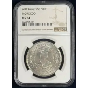 MOROCCO Silver 500 FRANCS (3)