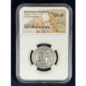Greece Kingdom of Macedon 323-317 BC AR Tetradrachm Philip III (2)