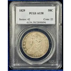 Half Dollars---Capped Bust, Lettered Edge 1807-1836 -Silver- 0.5 Dollar (4)